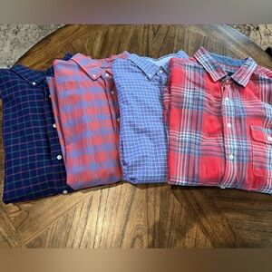 Men's Plaid Button Down Shirt Collection (Size XL)
